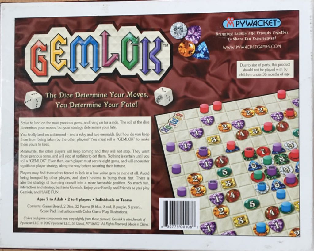 Gemlok  (2-4) board game collectible [Barcode 850775001081] - Main Image 2