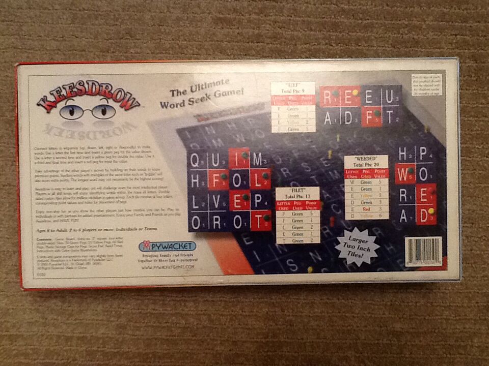 Keesdrow  (2-6) board game collectible [Barcode 850775001500] - Main Image 2