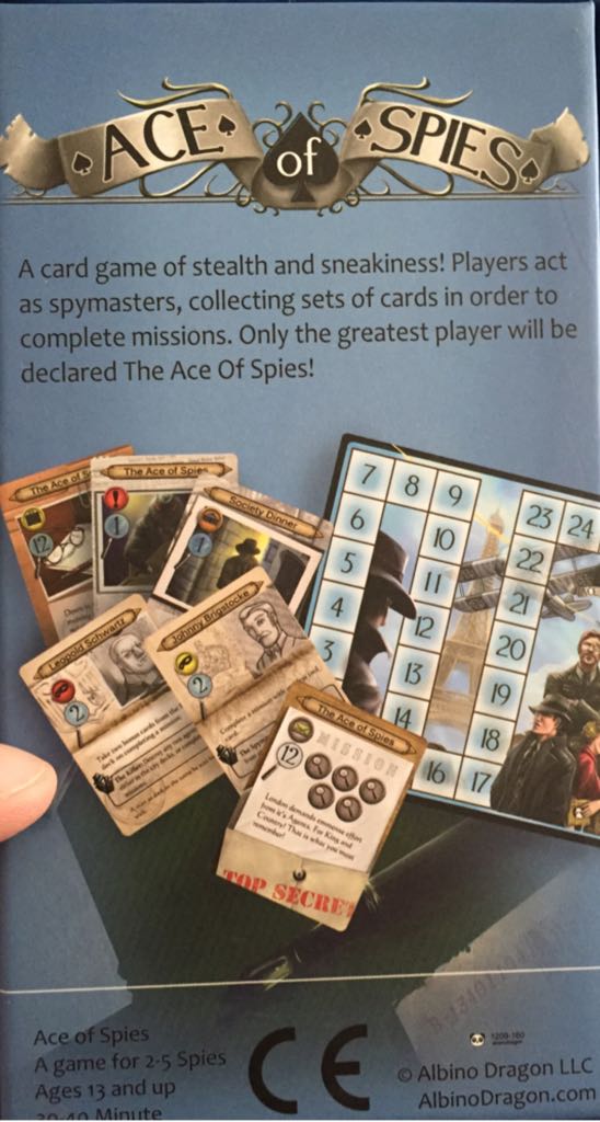 Ace Of Spies  (2-5) board game collectible [Barcode 850893004018] - Main Image 2
