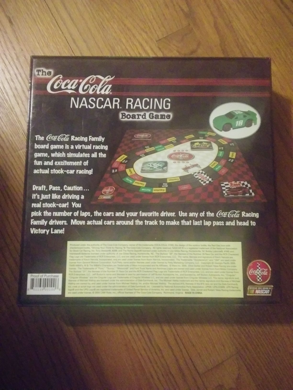 The Coca-Cola NASCAR Racing Game  (2-8) board game collectible [Barcode 851139001006] - Main Image 2