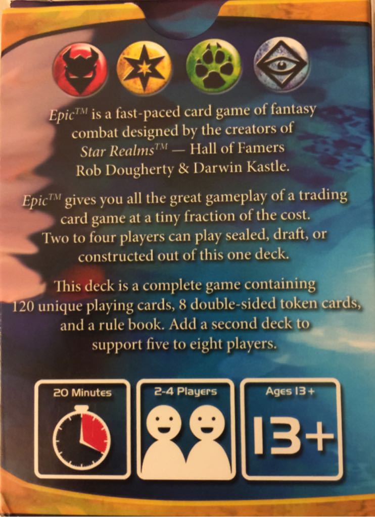 Epic  (2-4) board game collectible [Barcode 852613005091] - Main Image 2