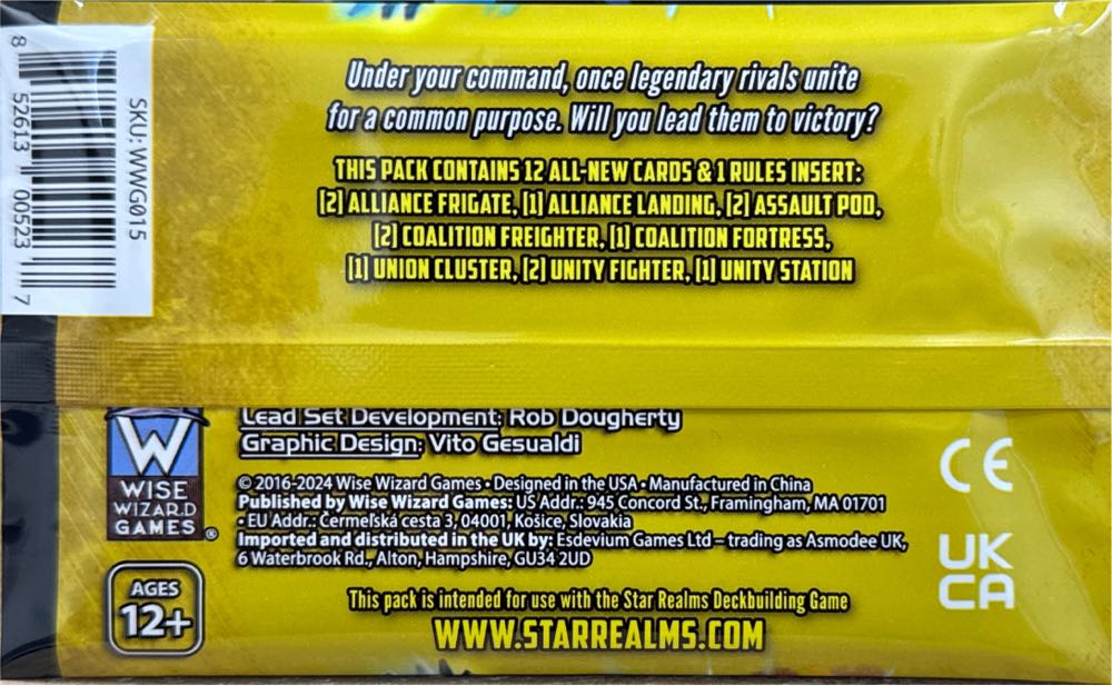 Star Realms: United: Command  board game collectible [Barcode 852613005237] - Main Image 2