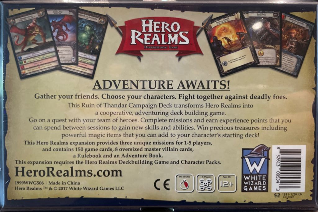 Hero Realms: The Ruin Of Thandar  (1-5 Players) board game collectible [Barcode 852613005343] - Main Image 2
