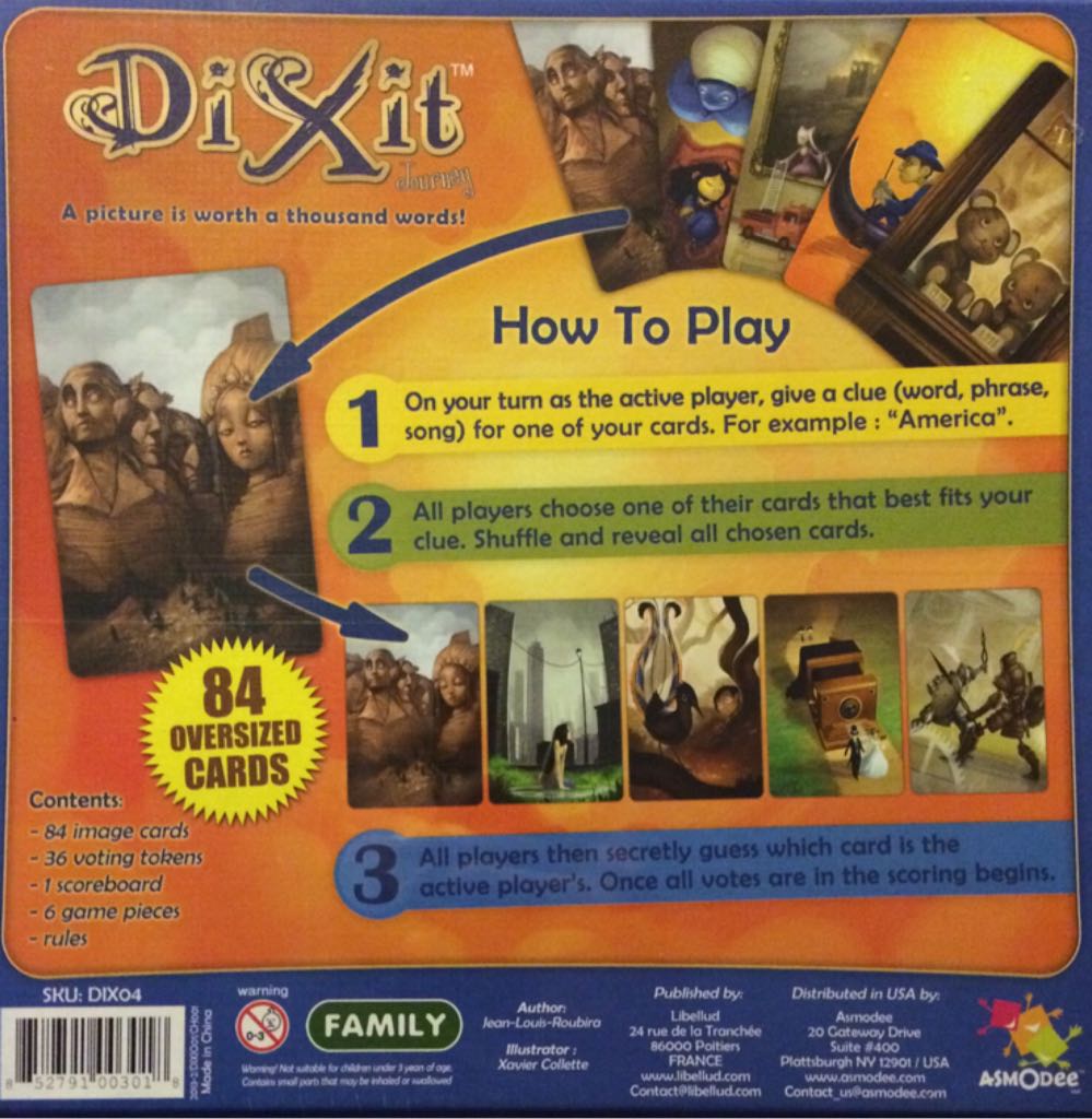 Dixit Journey  (3-6) board game collectible [Barcode 852791003018] - Main Image 2