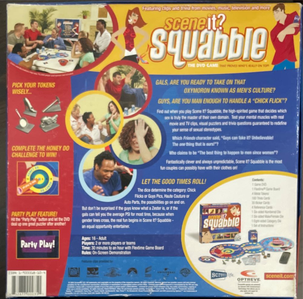 Scene it? Squabble  board game collectible [Barcode 852877000351] - Main Image 2