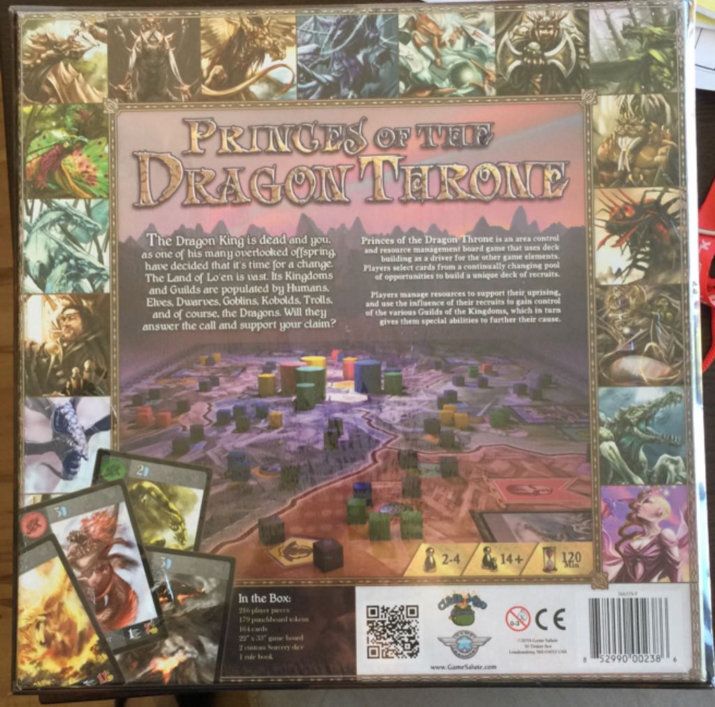 Princes of The Dragon Throne  (2-4) board game collectible [Barcode 852990002386] - Main Image 2