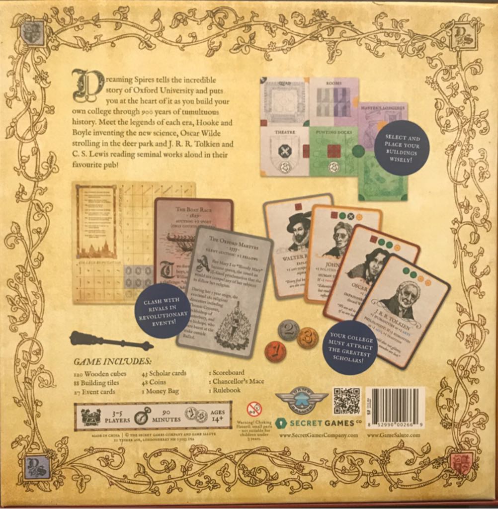 Dreaming Spires  (3-5) board game collectible [Barcode 852990002669] - Main Image 2