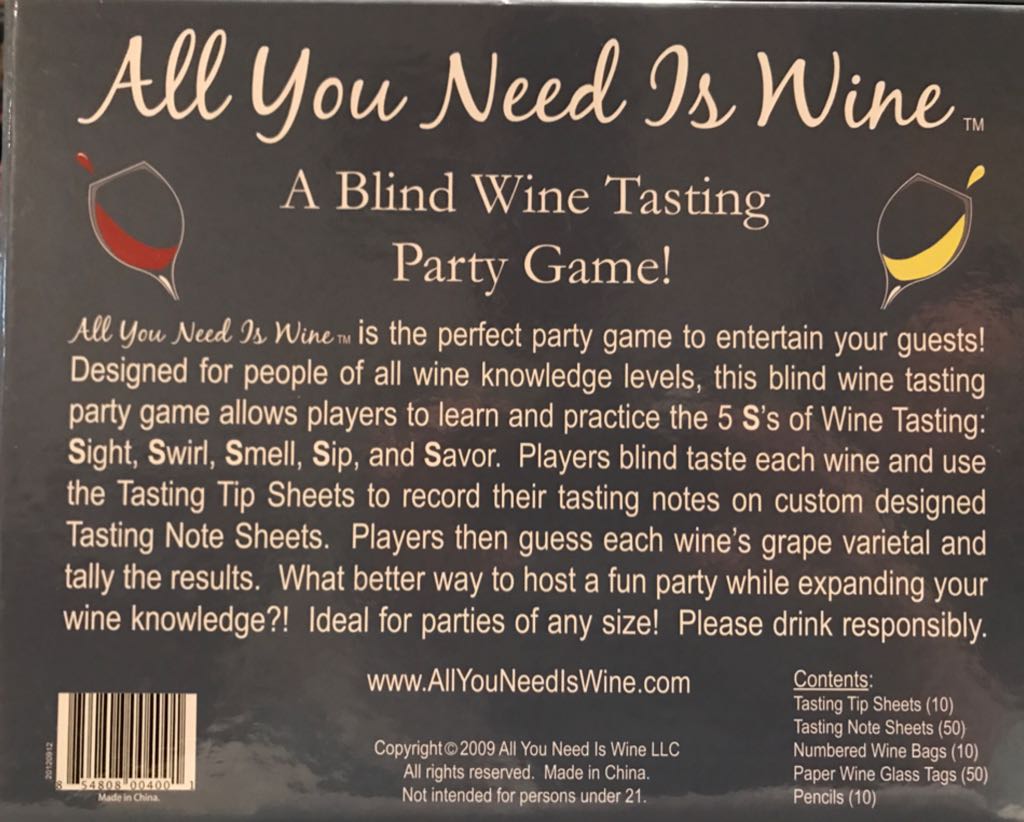 All You Need is Wine  (2 to 10) board game collectible [Barcode 854808004001] - Main Image 2