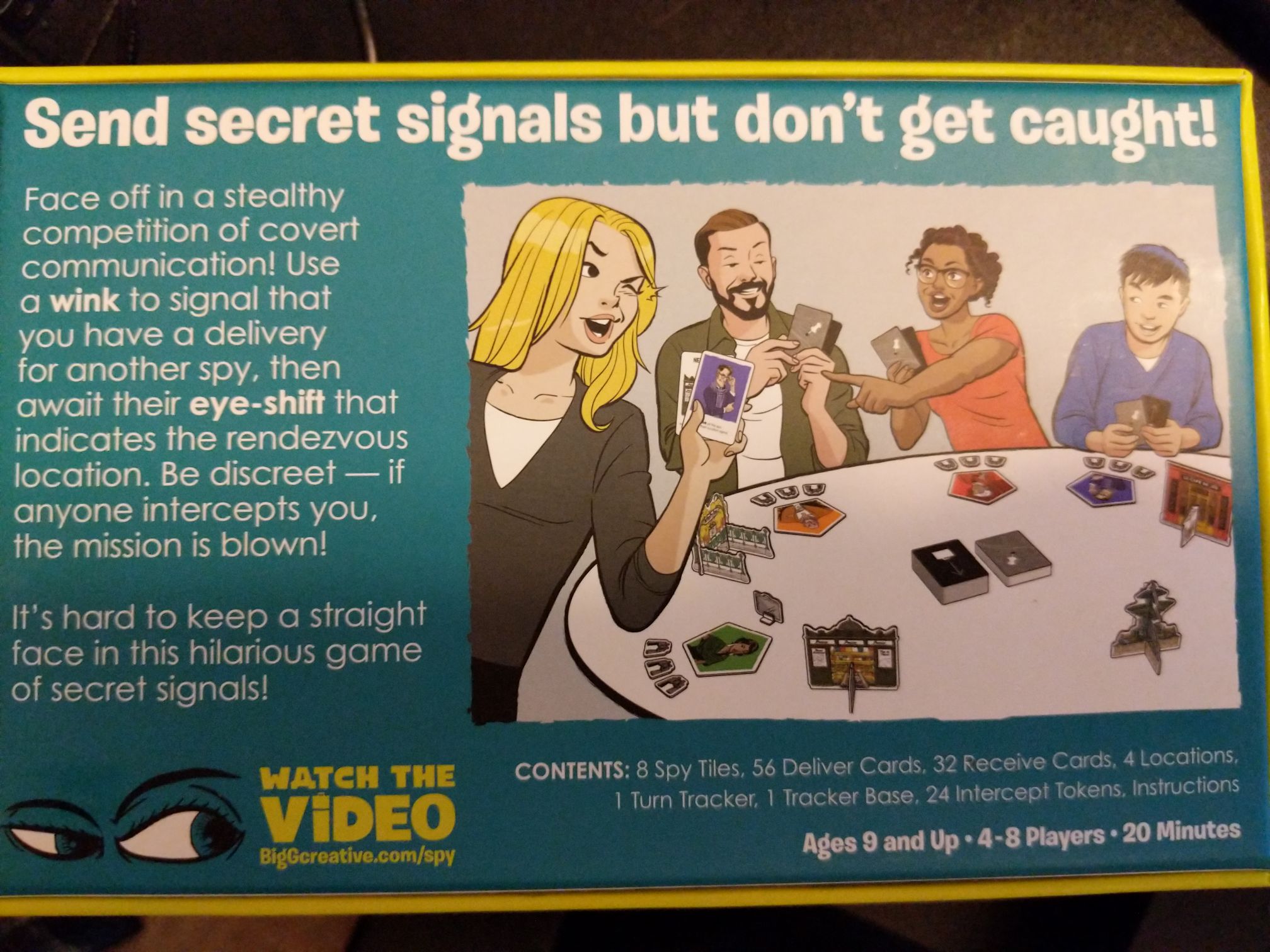 Shifty Eyed Spies  (4-8) board game collectible [Barcode 855607007033] - Main Image 2