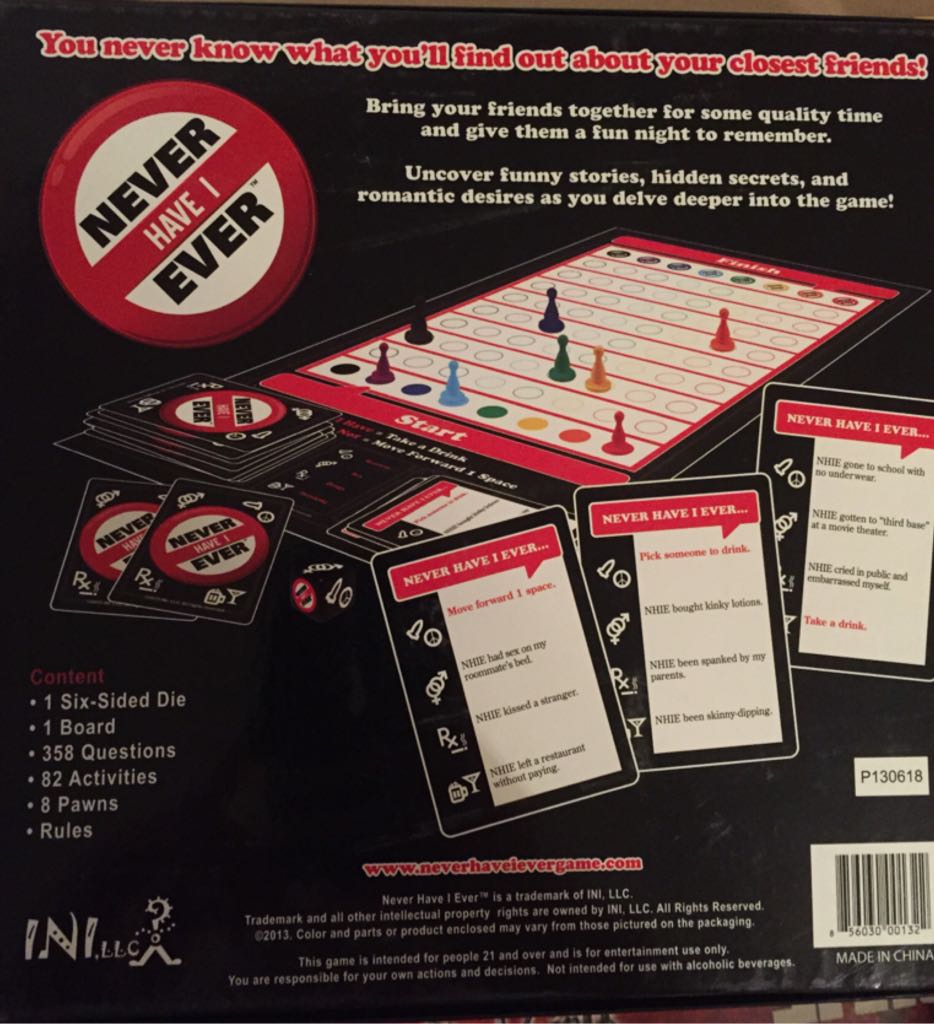 Never Have I Ever  board game collectible [Barcode 856030001322] - Main Image 2