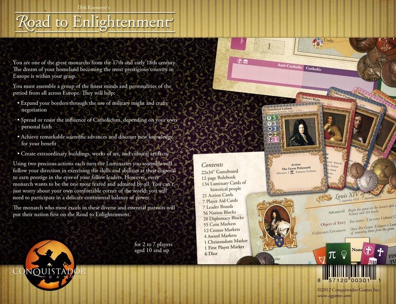 Road To Enlightenment  (2-7) board game collectible [Barcode 857120003011] - Main Image 2