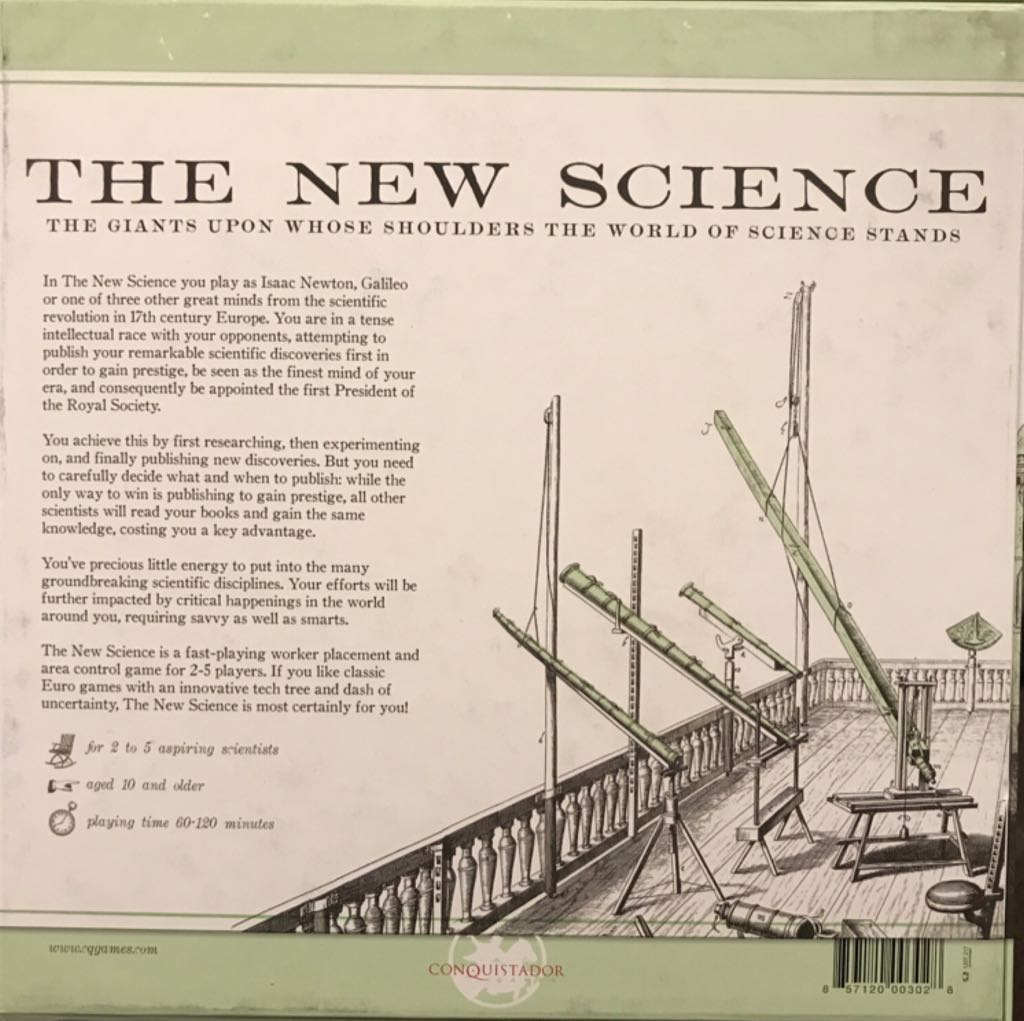 New Science, The  (2-5) board game collectible [Barcode 857120003028] - Main Image 2