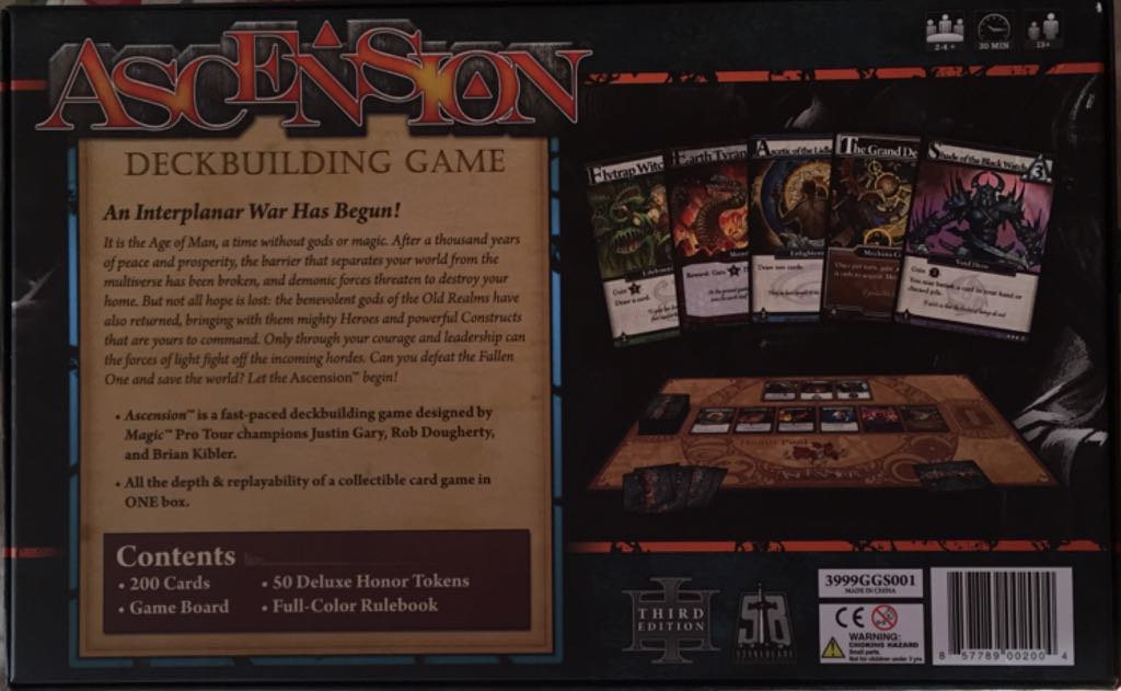 Ascension  (2-4) board game collectible [Barcode 857789002004] - Main Image 2