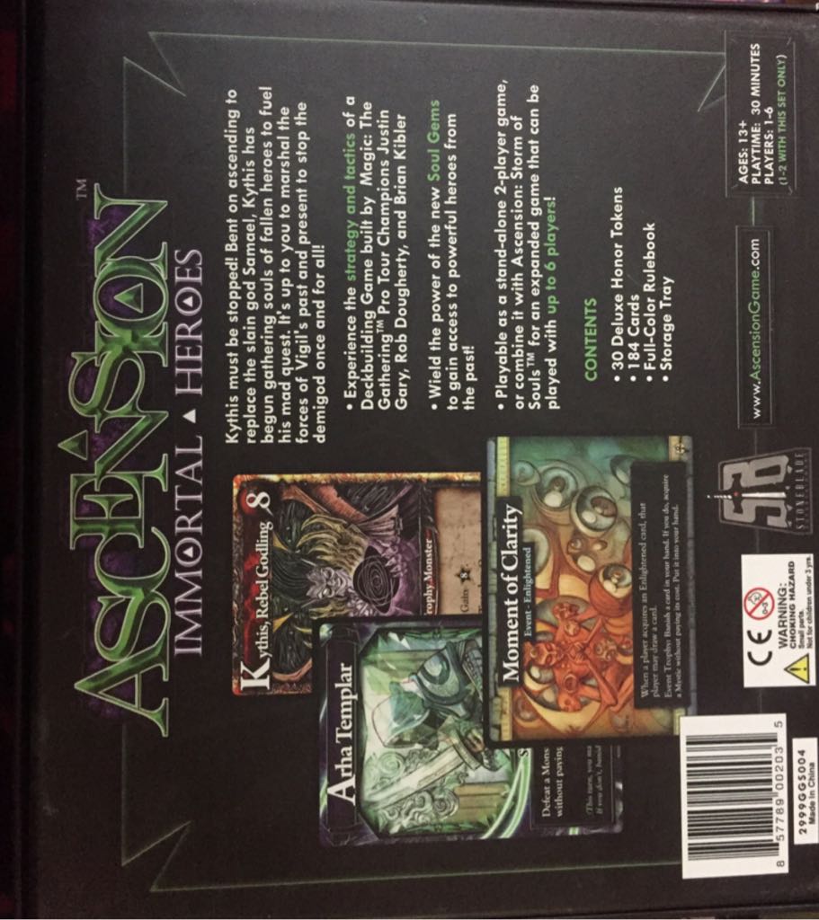 Ascension  (2-4) board game collectible [Barcode 857789002035] - Main Image 2