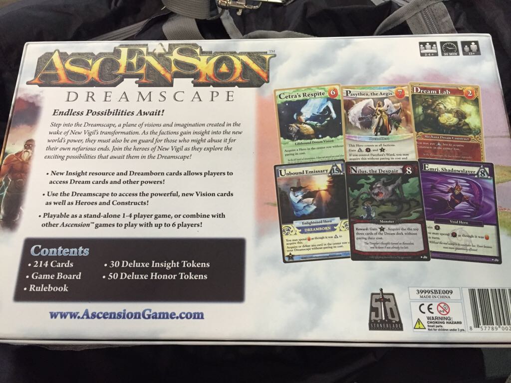 ZZ-Ascension: Dreamscape  (2-4) board game collectible [Barcode 857789002325] - Main Image 2