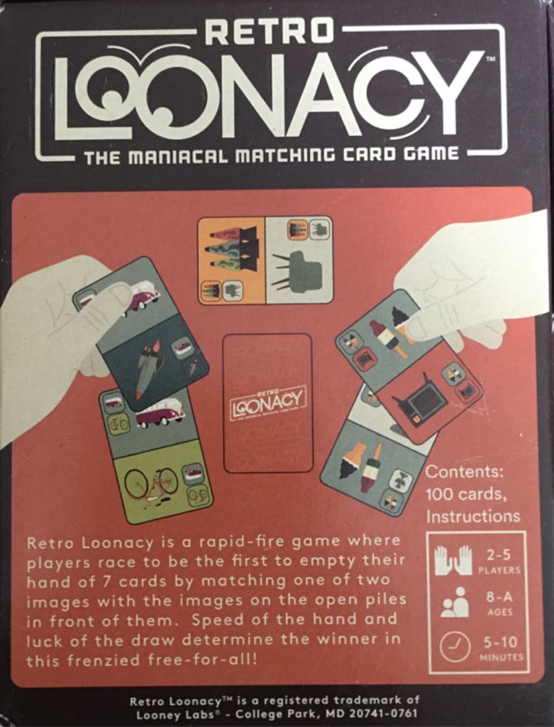 Loonacy: Retro  (5) board game collectible [Barcode 857848004222] - Main Image 2