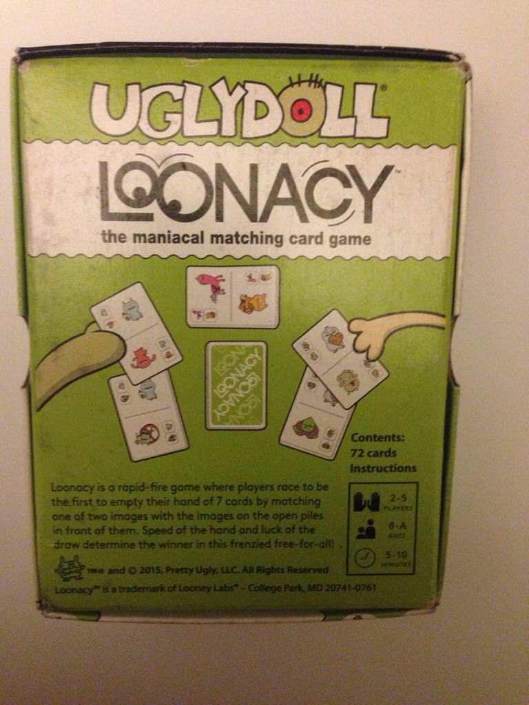 Loonacy: Uglydoll  (2-5) board game collectible [Barcode 857848004390] - Main Image 2