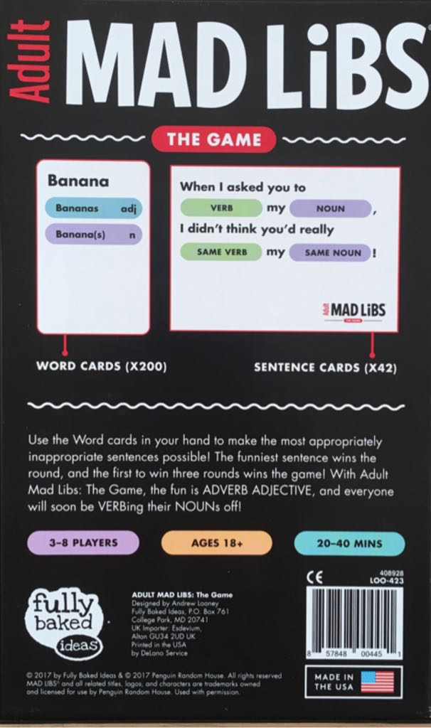 Mad Libs  (3-8) board game collectible [Barcode 857848004451] - Main Image 2