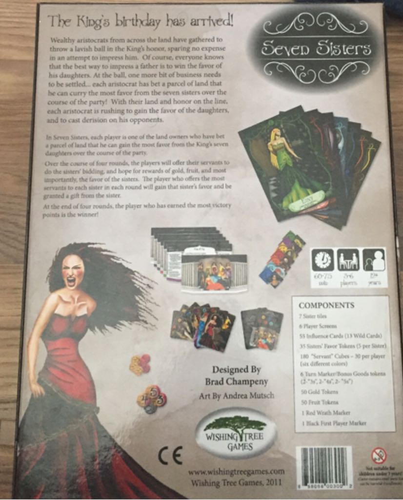 Seven Sisters  (3-6) board game collectible [Barcode 858068003002] - Main Image 2
