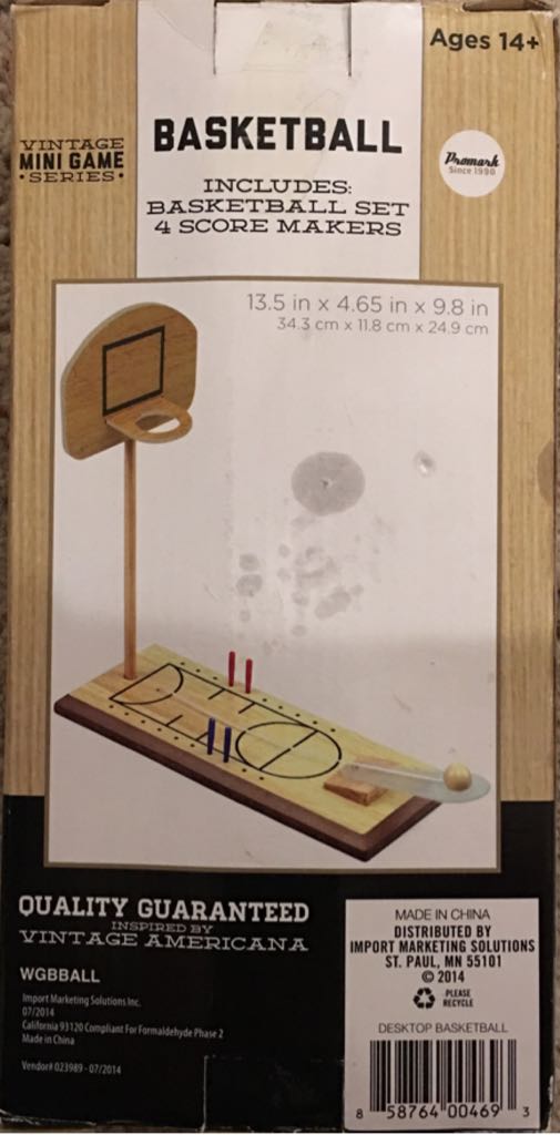 Basketball  (1-2) board game collectible [Barcode 858764004693] - Main Image 2