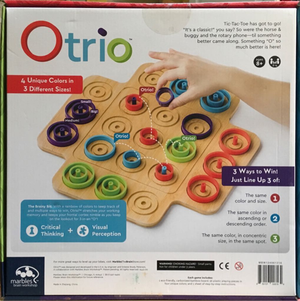 Otrio  (2-4) board game collectible [Barcode 859157006164] - Main Image 2