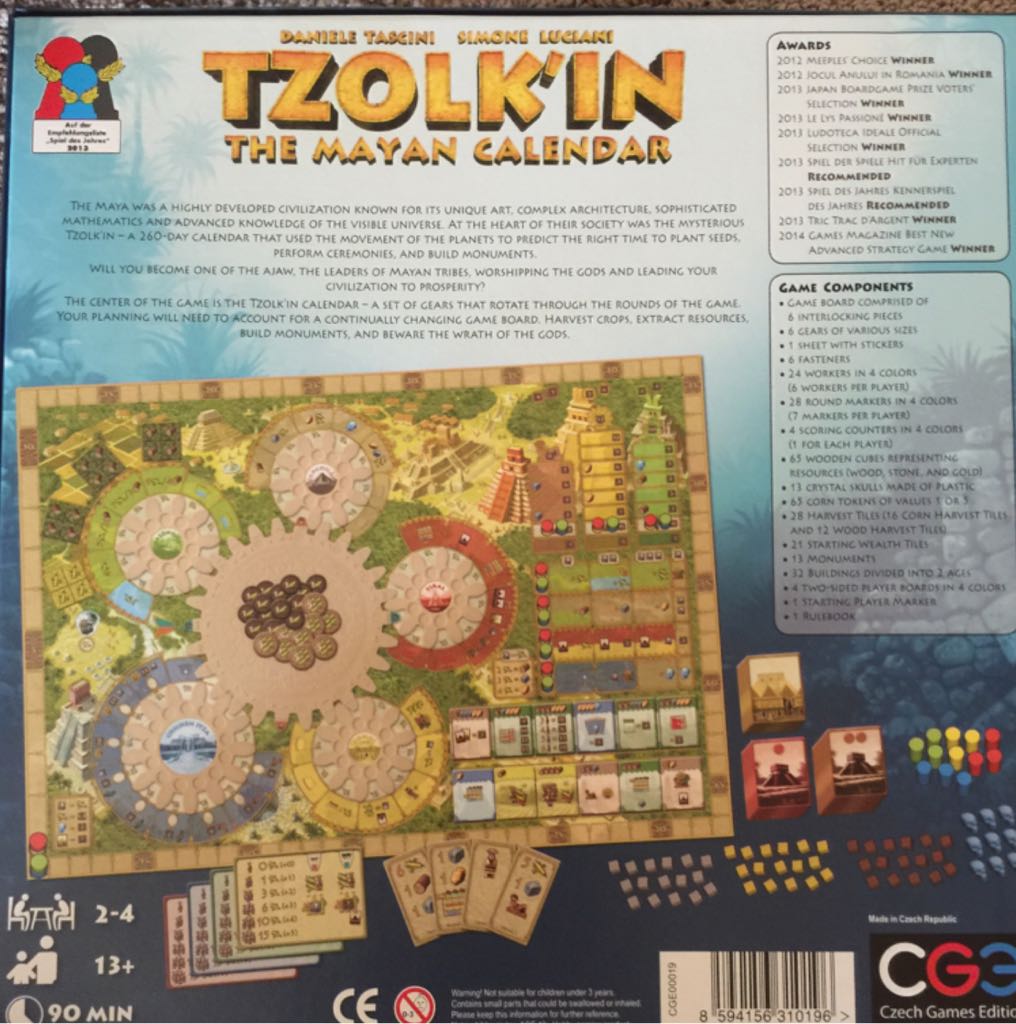 Tzolk’in: The Mayan Calendar  (2-4) board game collectible [Barcode 8594156310196] - Main Image 2