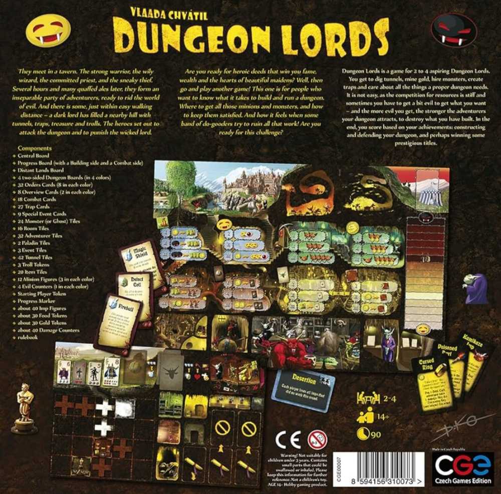 Dungeon Lords Anniversary Edition  (2-4) board game collectible [Barcode 8594156310295] - Main Image 4