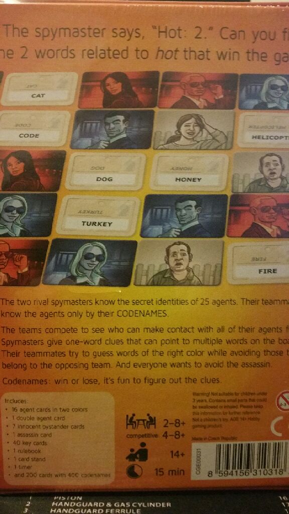 Codenames  (2-8) board game collectible [Barcode 8594156310318] - Main Image 2