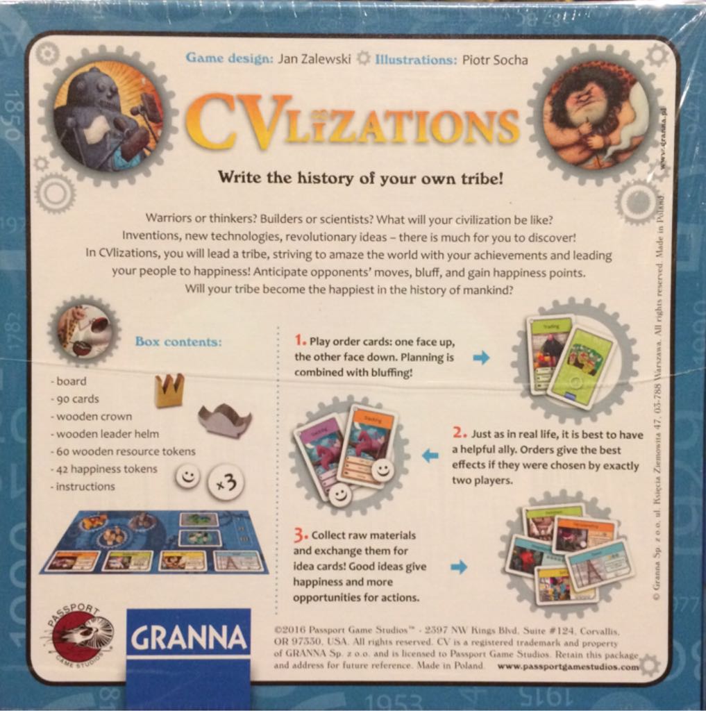 CVLizations  (2-5) board game collectible [Barcode 859573004317] - Main Image 2