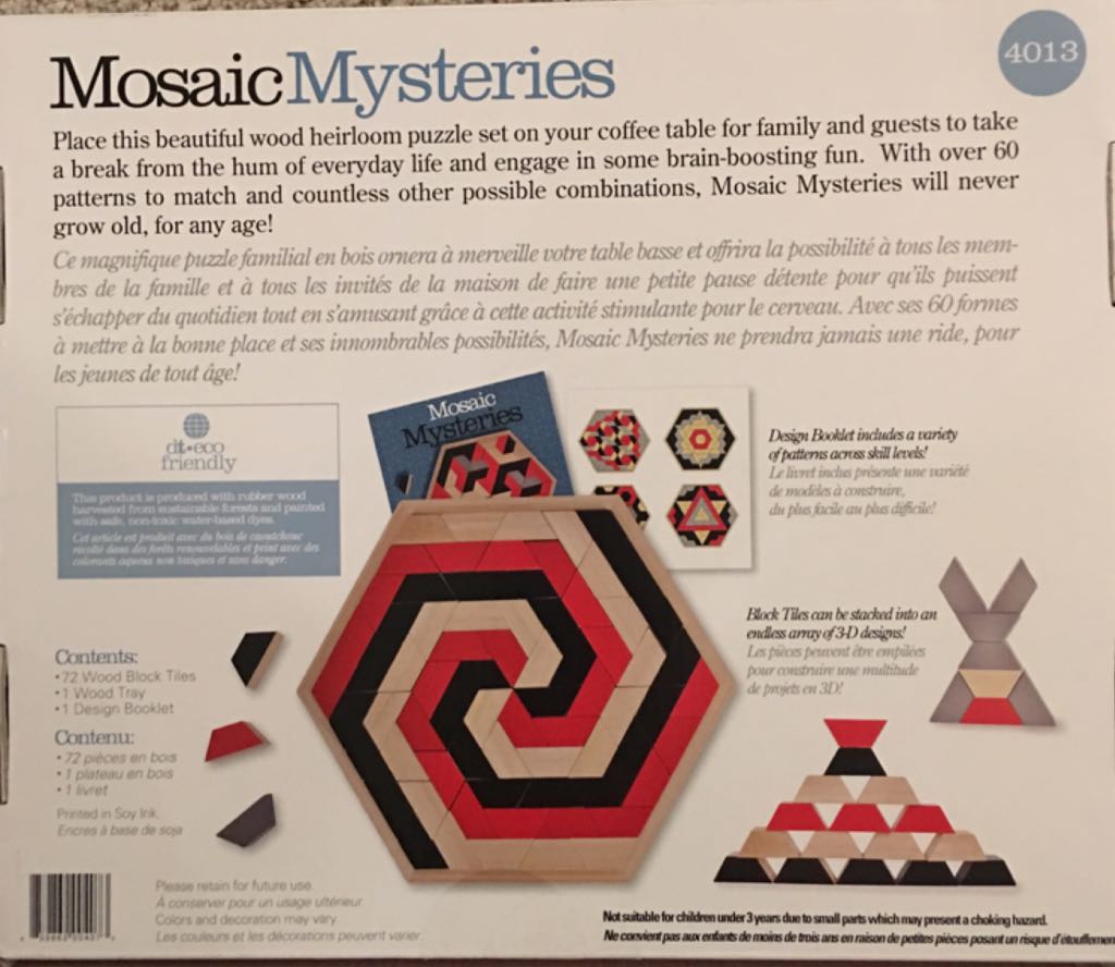 Mosaic Mysteries  (1) board game collectible [Barcode 859862004073] - Main Image 2