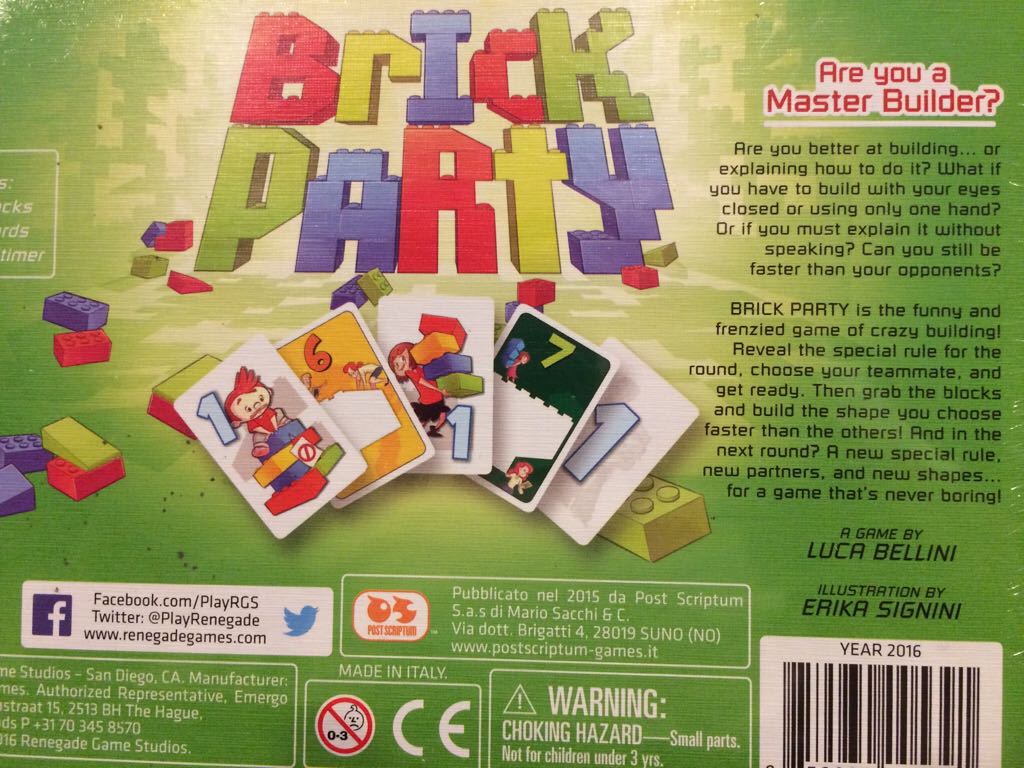 Brick Party  (2-9) board game collectible [Barcode 859930005391] - Main Image 2