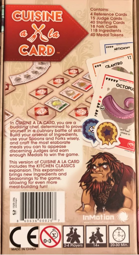 Cuisine A La Card  (2-4) board game collectible [Barcode 860636000207] - Main Image 2