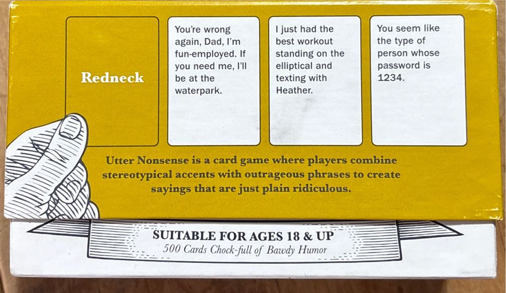Utter Nonsense!  (4+) board game collectible [Barcode 861166000118] - Main Image 3