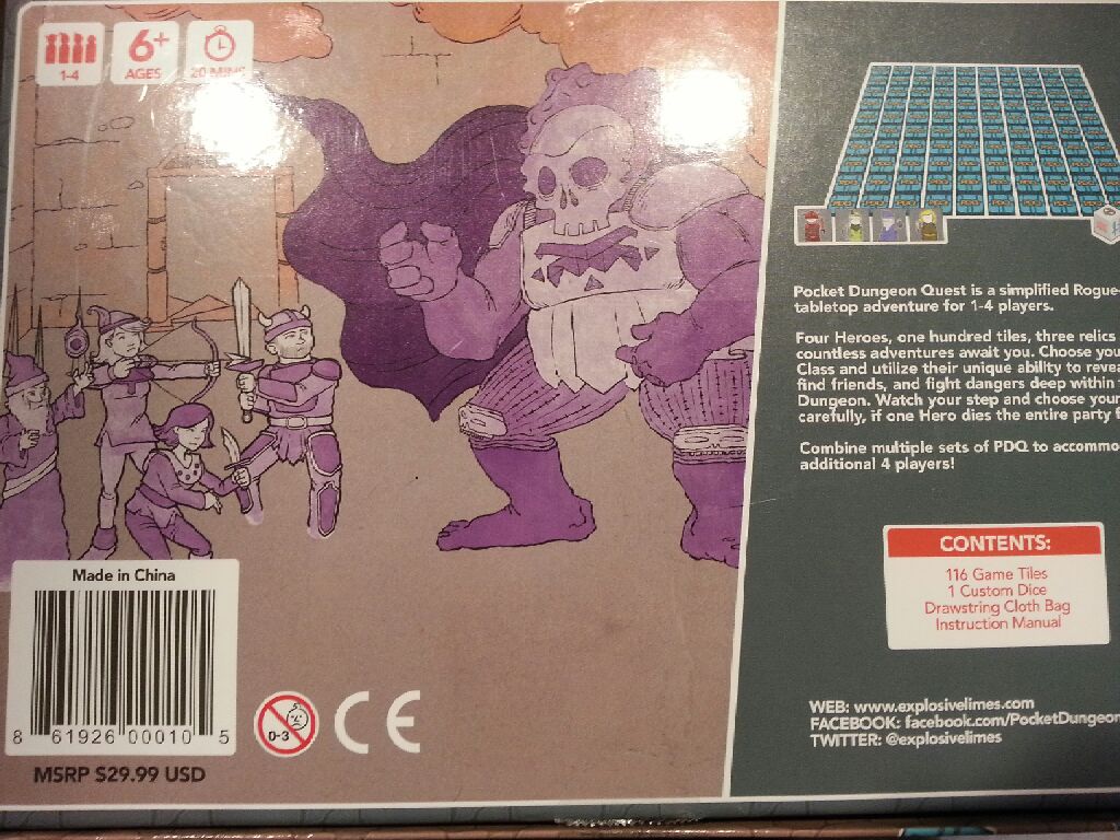 Pocket Dungeon Quest  board game collectible [Barcode 861926000105] - Main Image 2