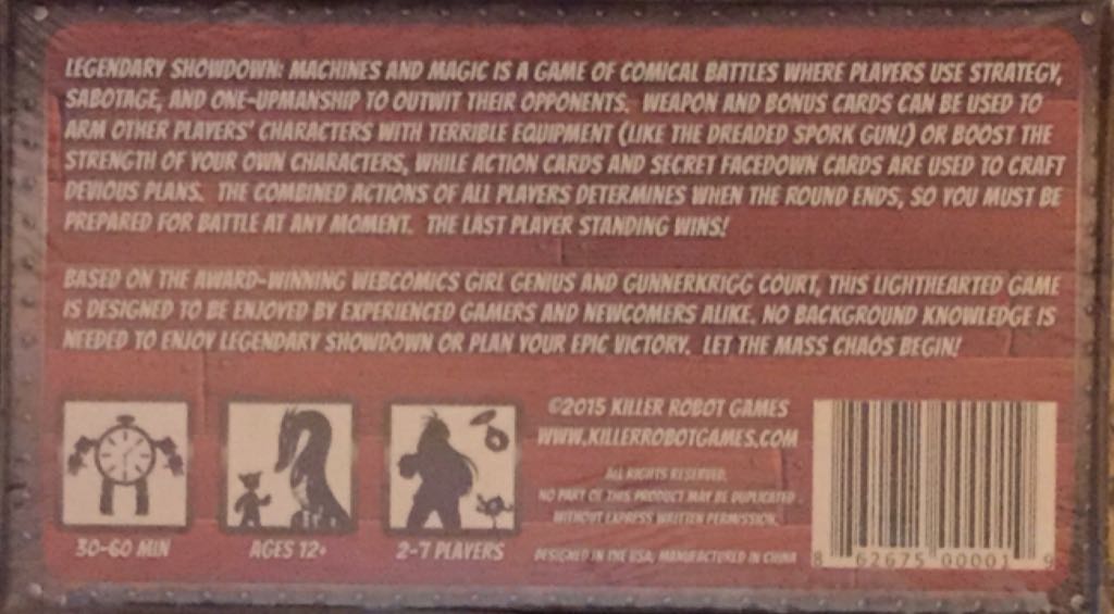 Legendary Showdown: Machines & Magic  (2-7) board game collectible [Barcode 862675000019] - Main Image 2