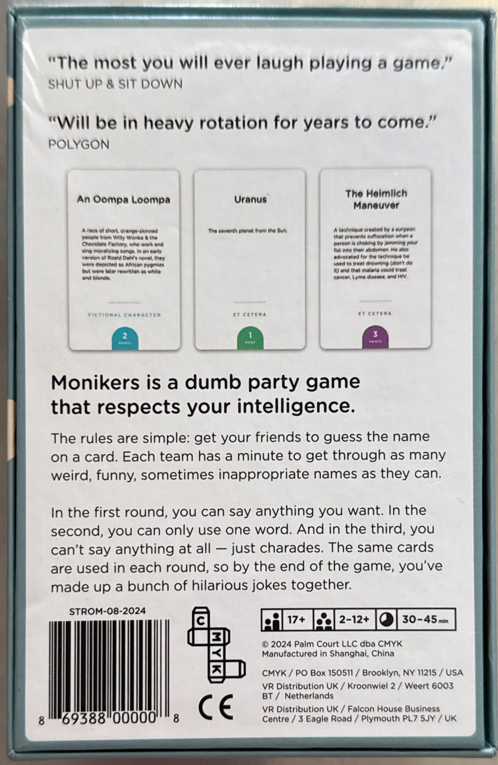 Monikers  (2-12) board game collectible [Barcode 869388000008] - Main Image 4