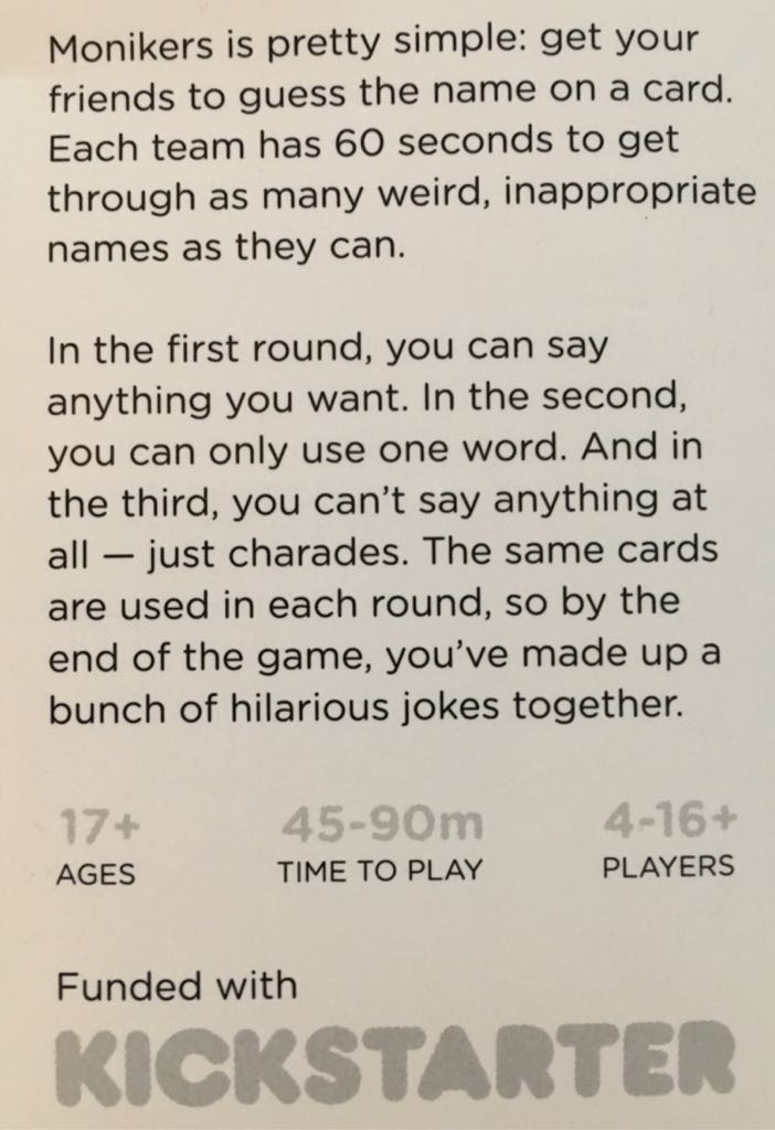 Monikers: The McElroy Collection  (4+) board game collectible [Barcode 869388000039] - Main Image 2