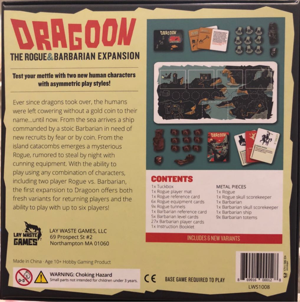 Dragoon: Rogue & Barbarian Expansion  (2-6) board game collectible [Barcode 869916000128] - Main Image 2