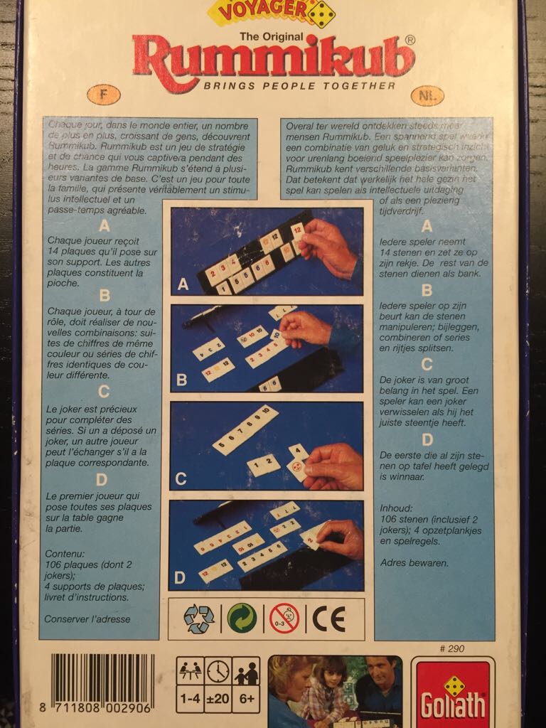 Rummikub - Travel  (2-4) board game collectible [Barcode 8711808002906] - Main Image 2