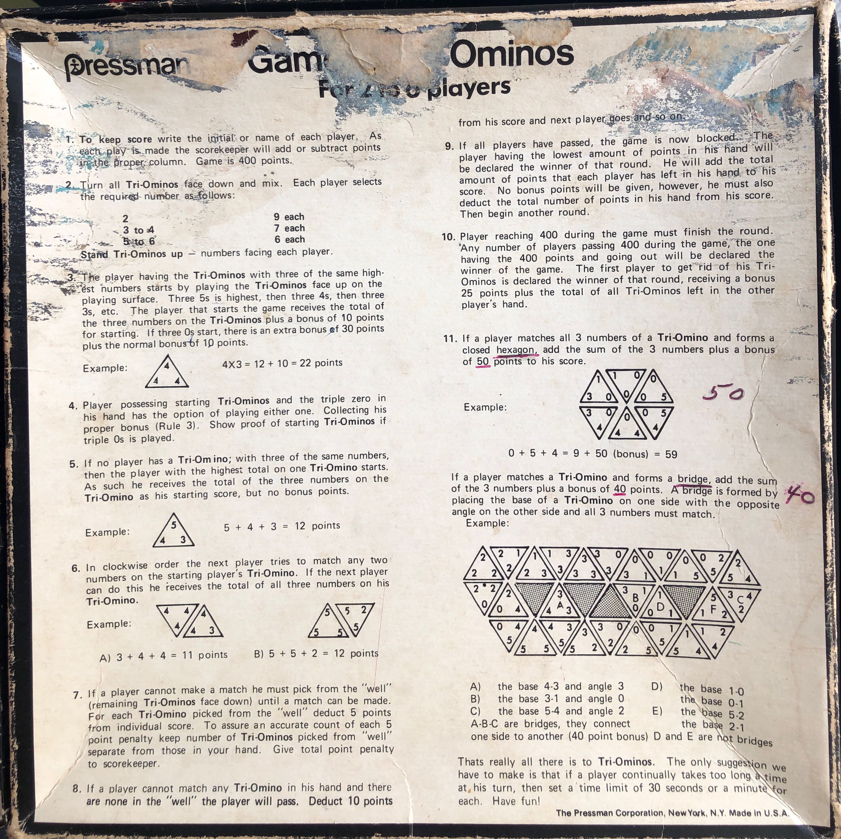 Tri-Ominos   (2-6) board game collectible [Barcode 8711808606616] - Main Image 2