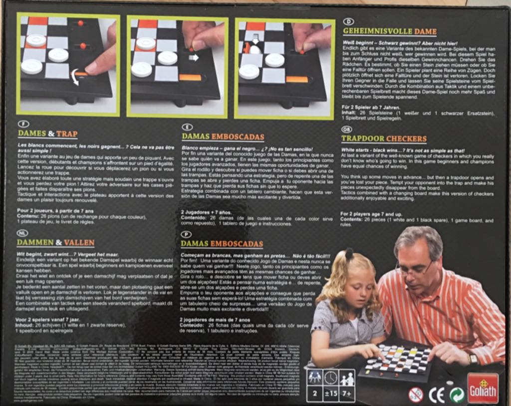 Trapdoor Checkers Game  (2) board game collectible [Barcode 8711808704336] - Main Image 2