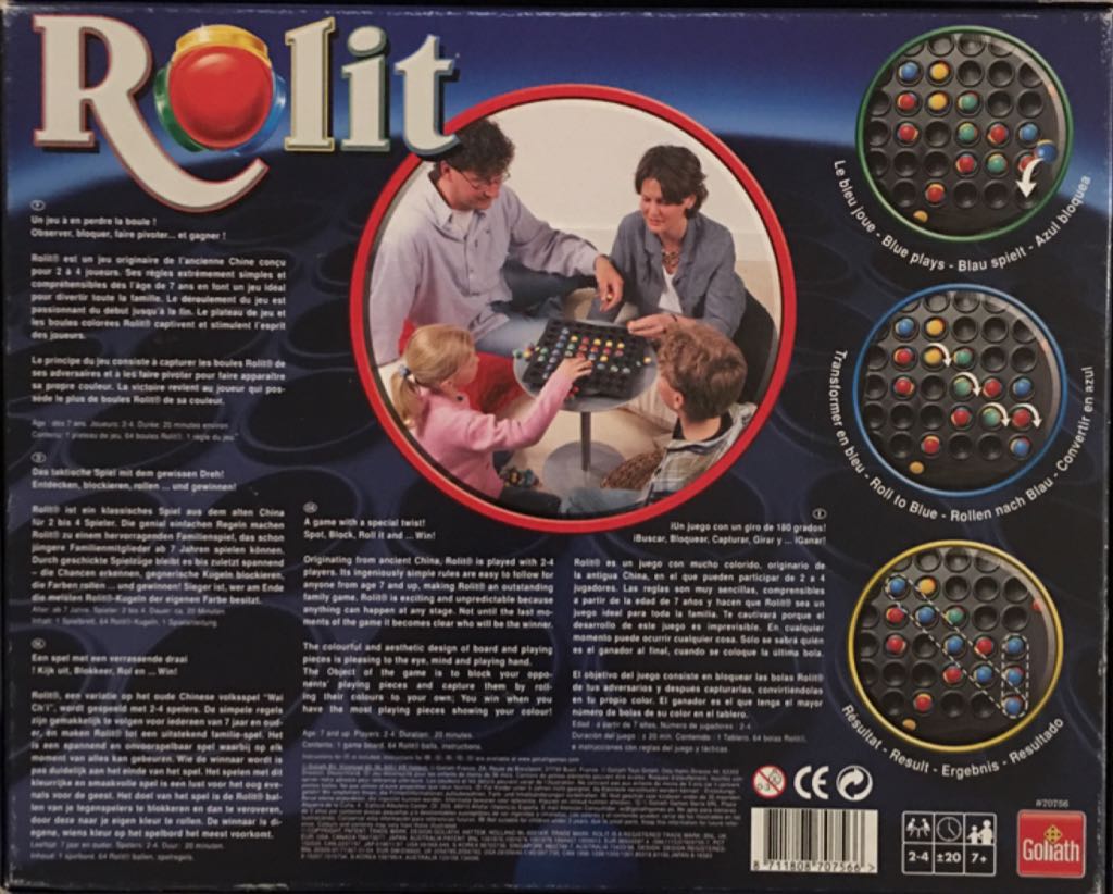 Rolit   (2-4) board game collectible [Barcode 8711808707566] - Main Image 2
