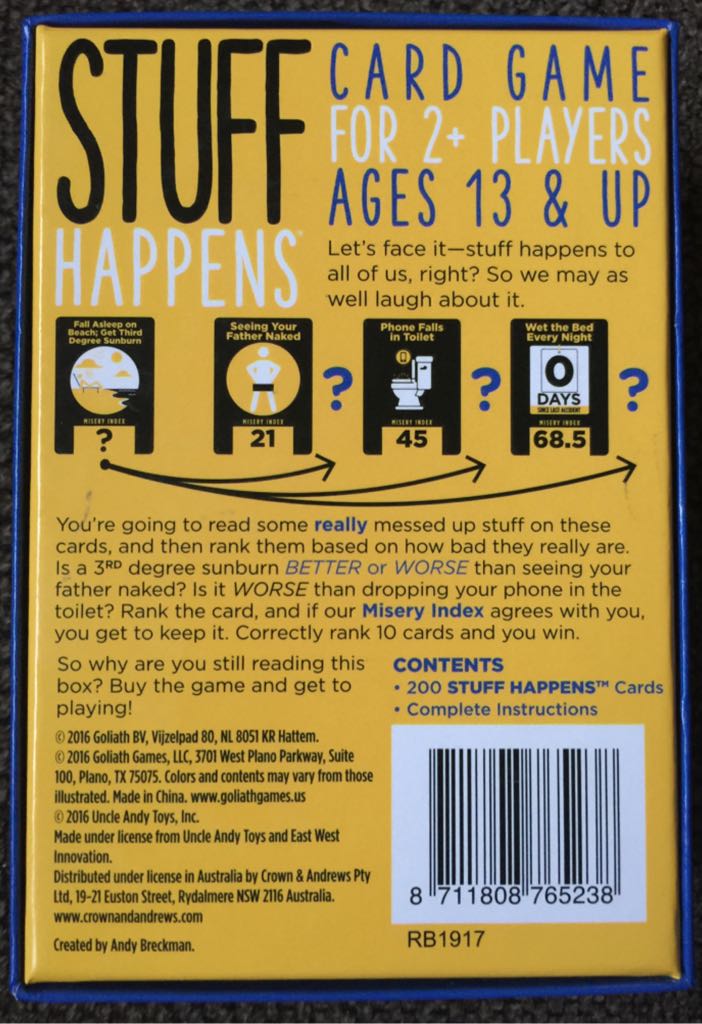 Stuff Happens  (2+) board game collectible [Barcode 8711808765238] - Main Image 2
