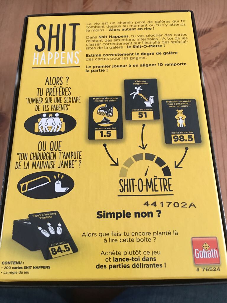 Shit Happens  (2+) board game collectible [Barcode 8711808765245] - Main Image 2