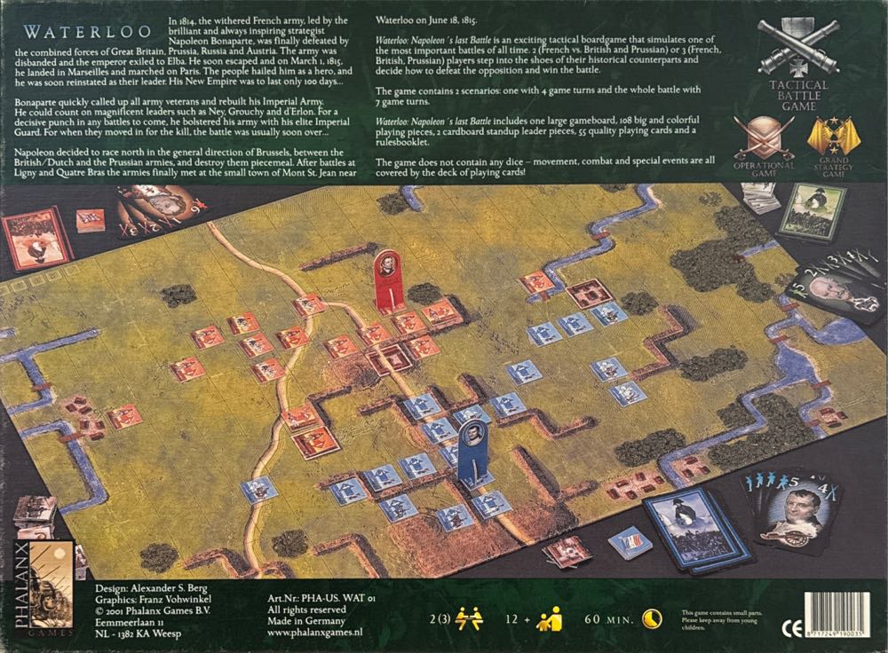 Waterloo: Napoleon’s Last Battle  (2-3) board game collectible [Barcode 8717249190035] - Main Image 2