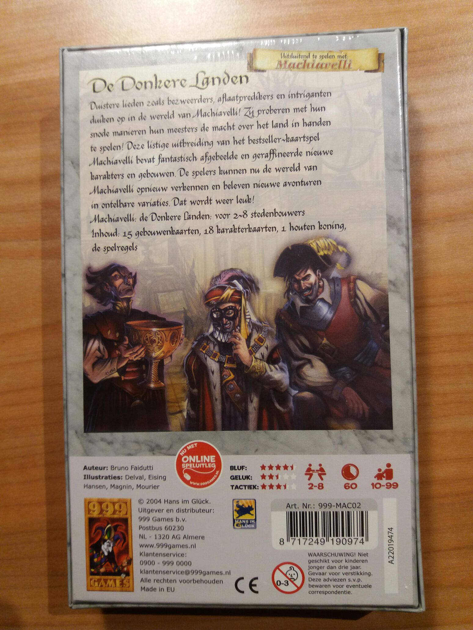 machiavelli donkere landen uitbreiding  (8) board game collectible [Barcode 8717249190974] - Main Image 2
