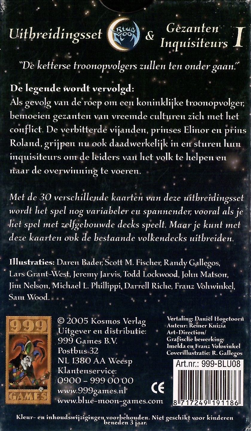 Blue Moon - Gezanten & Inquisiteurs - Uitbreidingsset I  (2) board game collectible [Barcode 8717249191186] - Main Image 2