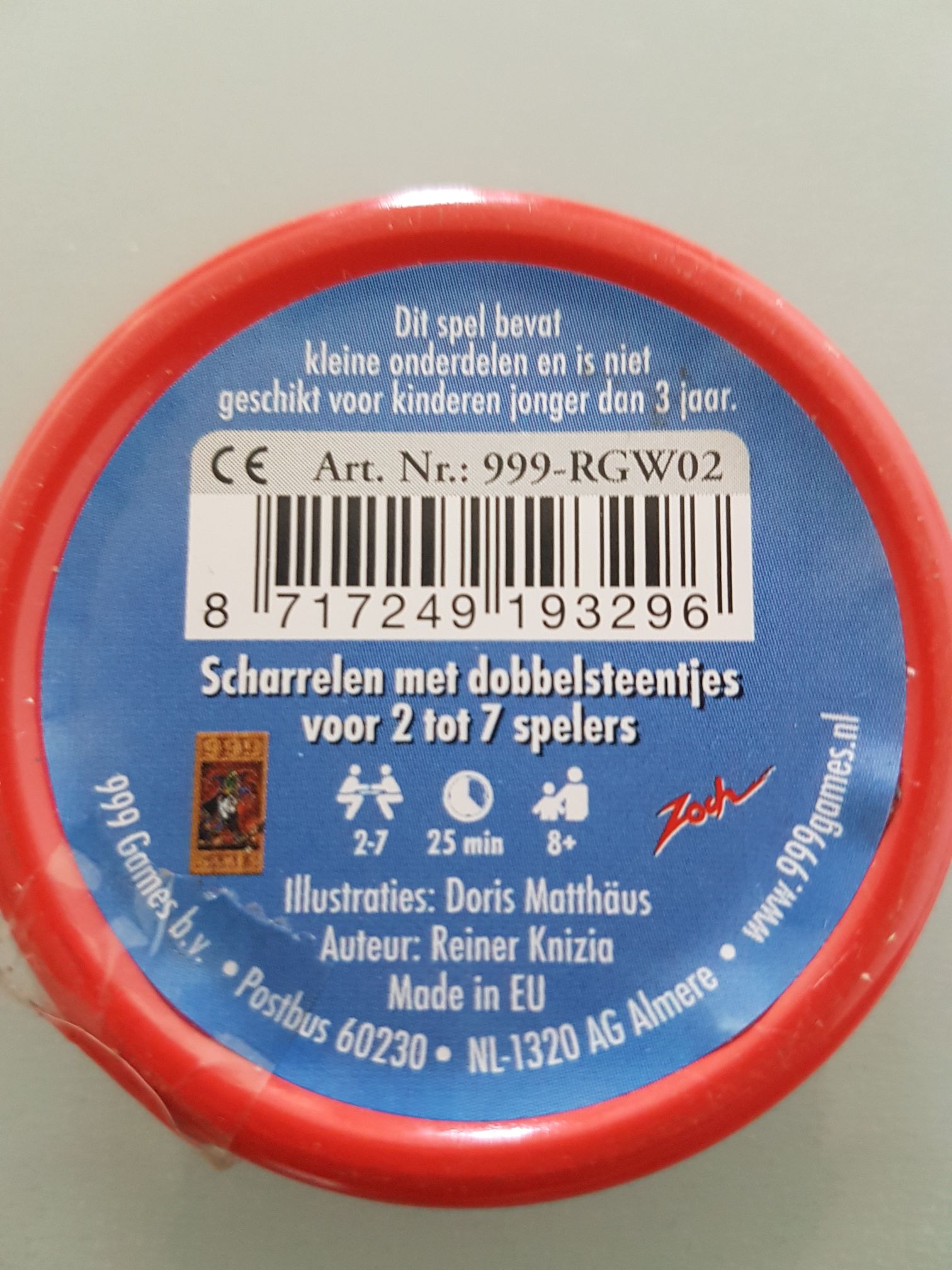 Regenwormen  (2-7) board game collectible [Barcode 8717249192053] - Main Image 2