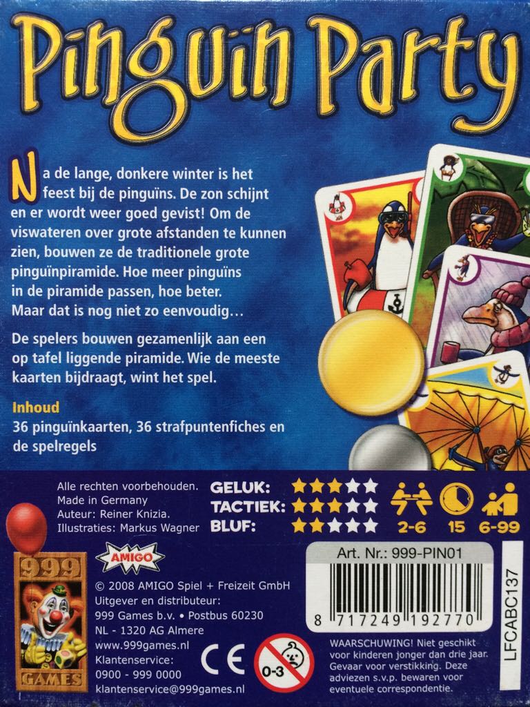 Pinguïn Party  (2-6) board game collectible [Barcode 8717249192770] - Main Image 2