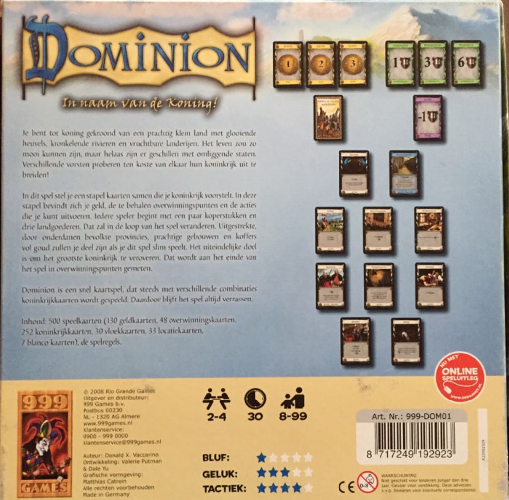 Dominion - In De Naam Van De Koning  (2-4) board game collectible [Barcode 8717249192923] - Main Image 2